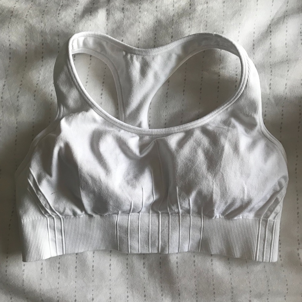CHAMPION white sports bra
